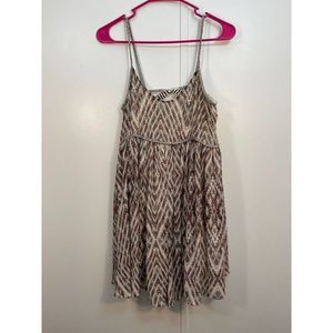 Free People Periscopes in the Sky Dress Cream Boho Chiffon Babydoll Dress XS